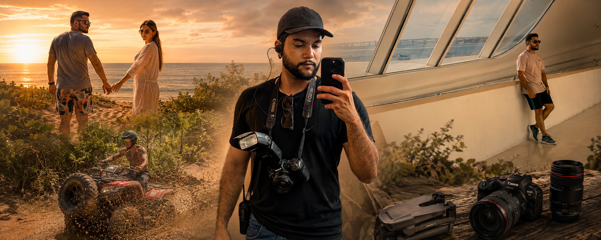 Montagem com Aiko Saback, fotografia, viagens e equipamentos audiovisuais